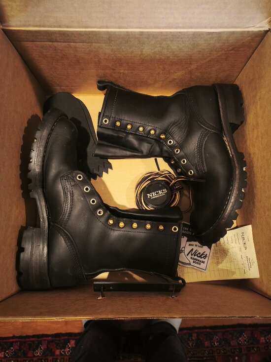 Handmade Leather Work Boots - Nick\'s Boots **FREE SHIPPING** main image 5